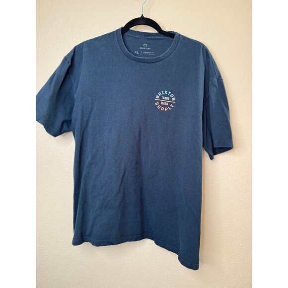 Brixton Men's Blue Shirt Size‎ X-Large short sleeve t-shirt standard fit cotton - Picture 2 of 6